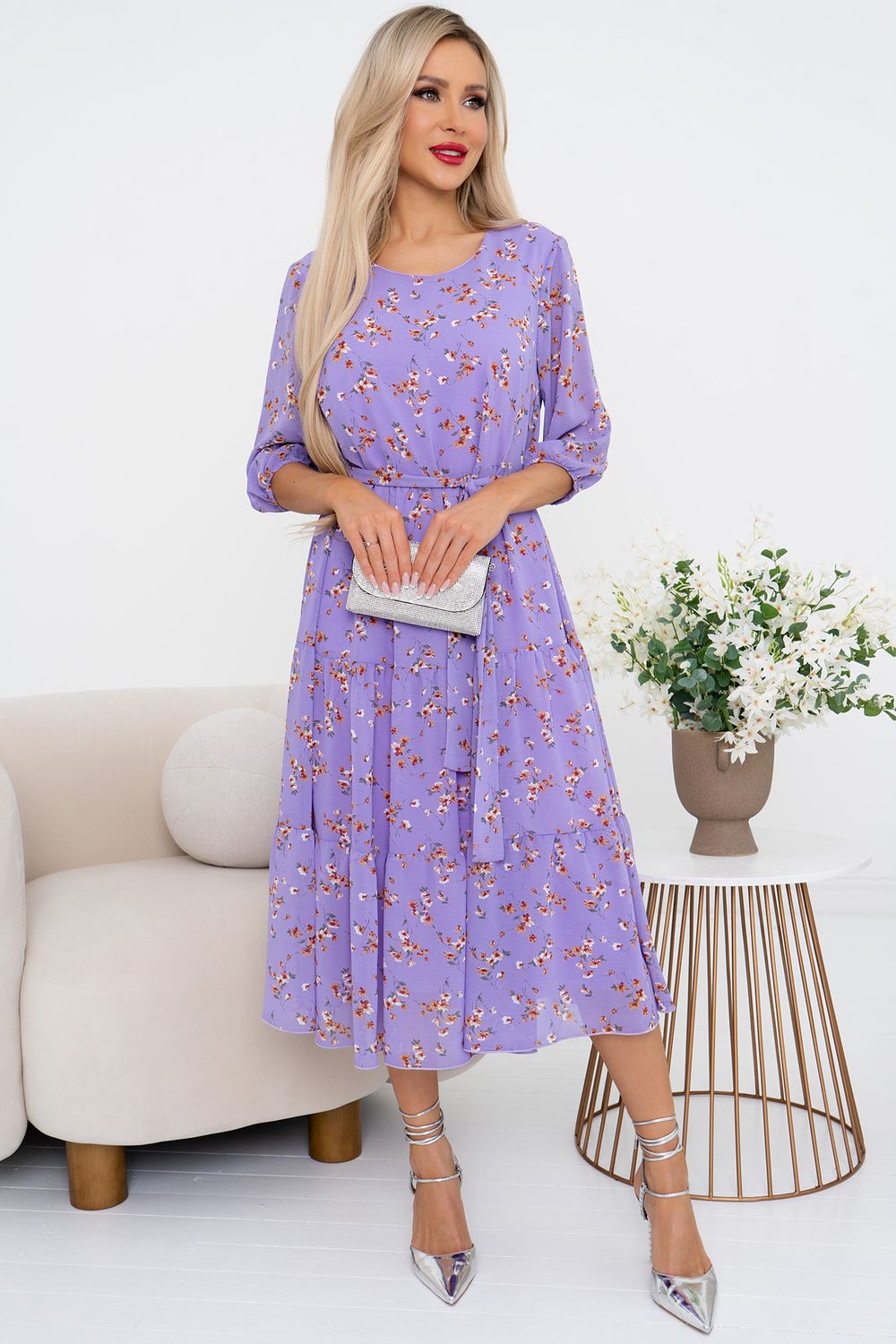 Платье Хелена (сирень) Р11-2075/2 Nikol (Акция)