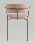 Стул Дженни букле бежевый каркас бежево-серый матовый