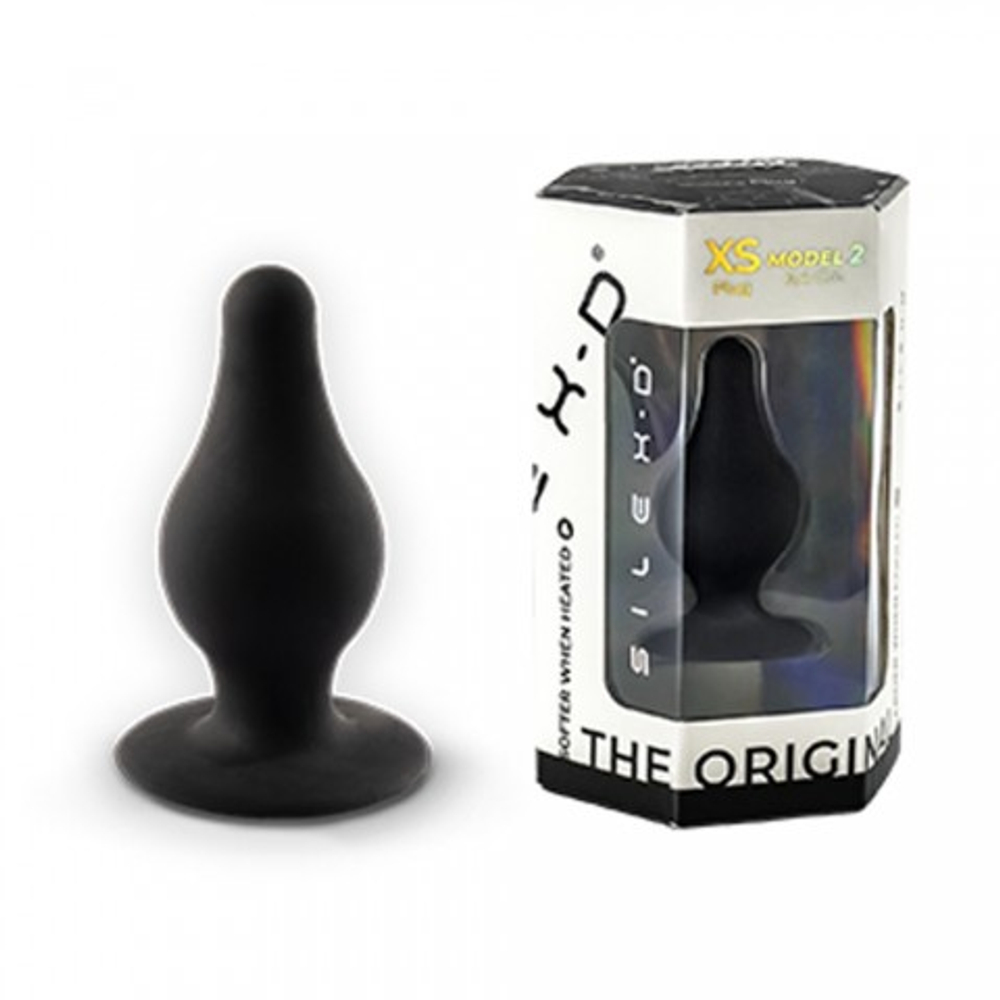 Анальный плаг черный MODEL 2 от SILEXD (XS: 6,4*2,5 см.)