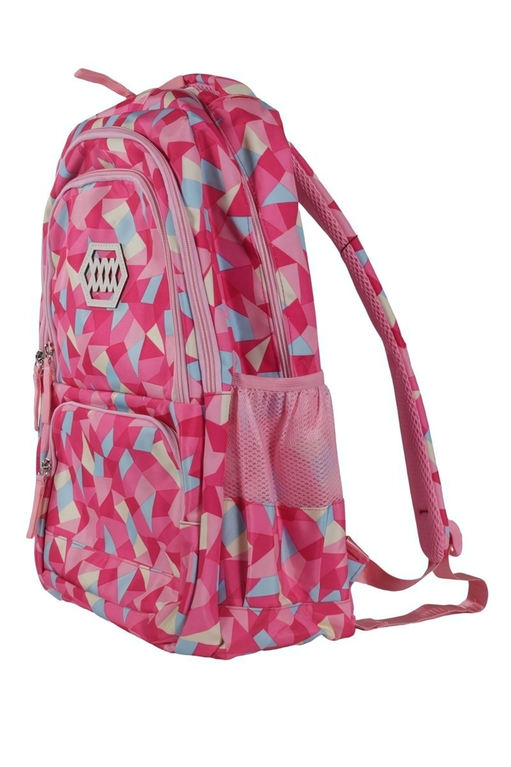 Рюкзак молодежный "Яркая геометрия", 42*29*11,5см, 2 отдела, 2 кармана, боковые карманы