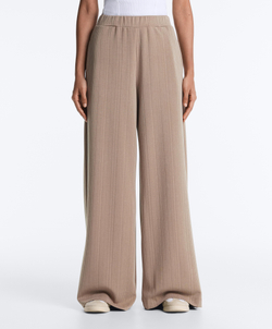 OYSHO Прямые брюки с асимметричной полосой и модалом, темно-серый