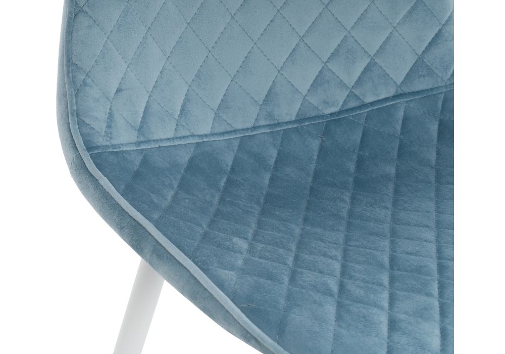 Стул на металлокаркасе Capri blue / white