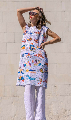 Платье "Латтрелла", по мотивам иллюстраций в средневековой Псалтири Латтрелла