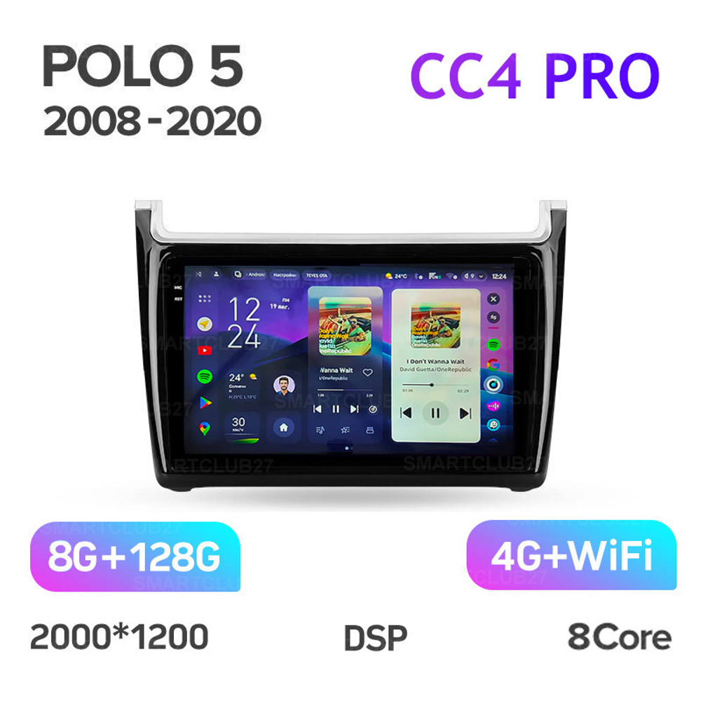 Teyes CC4 Pro 9" для Volkswagen Polo 2008-2020