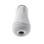 Белый вибромастурбатор со сжатием и голосовым сопровождением