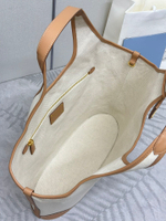 Prada Large Linen Tote Bag 37 cm