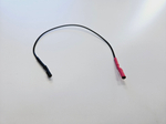 Кабель пьезо L250мм (клеммы: круглые D2,3мм - D2,1мм)