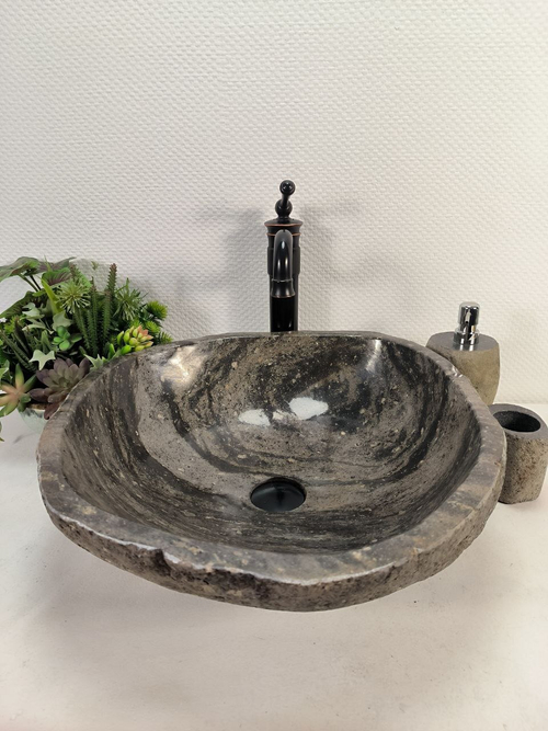 Раковина из речного камня RS-65626 49*48*15 0857