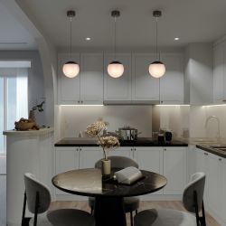 Светильник подвесной (подвес) ЭРА ADELAIDA PL35 BK G9 потолочный шар черный