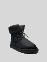 Угги Shems 816-23 дутые утепленные с кожаной вставкой\Черный купить