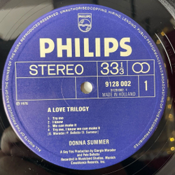 Винтажная виниловая пластинка LP Donna Summer A Love Trilogy (Holland 1976)