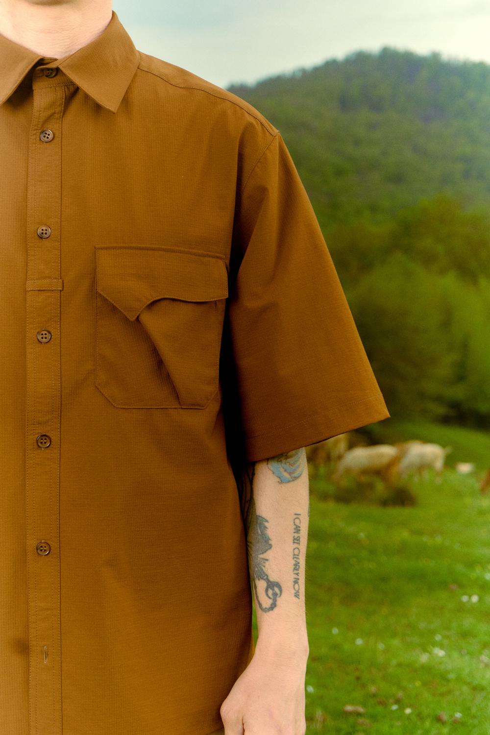 Рубашка Called a Garment Hikercore Shirt "Bear Brown"