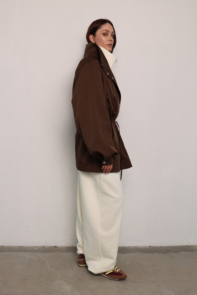 Тренч - парка шоколадная