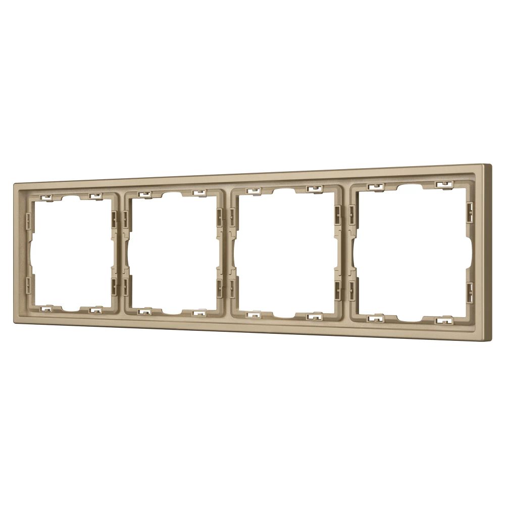 Рамка пластиковая FRM-NOBE-SFPL-4-GD (Arlight, Золотой песок) 054225