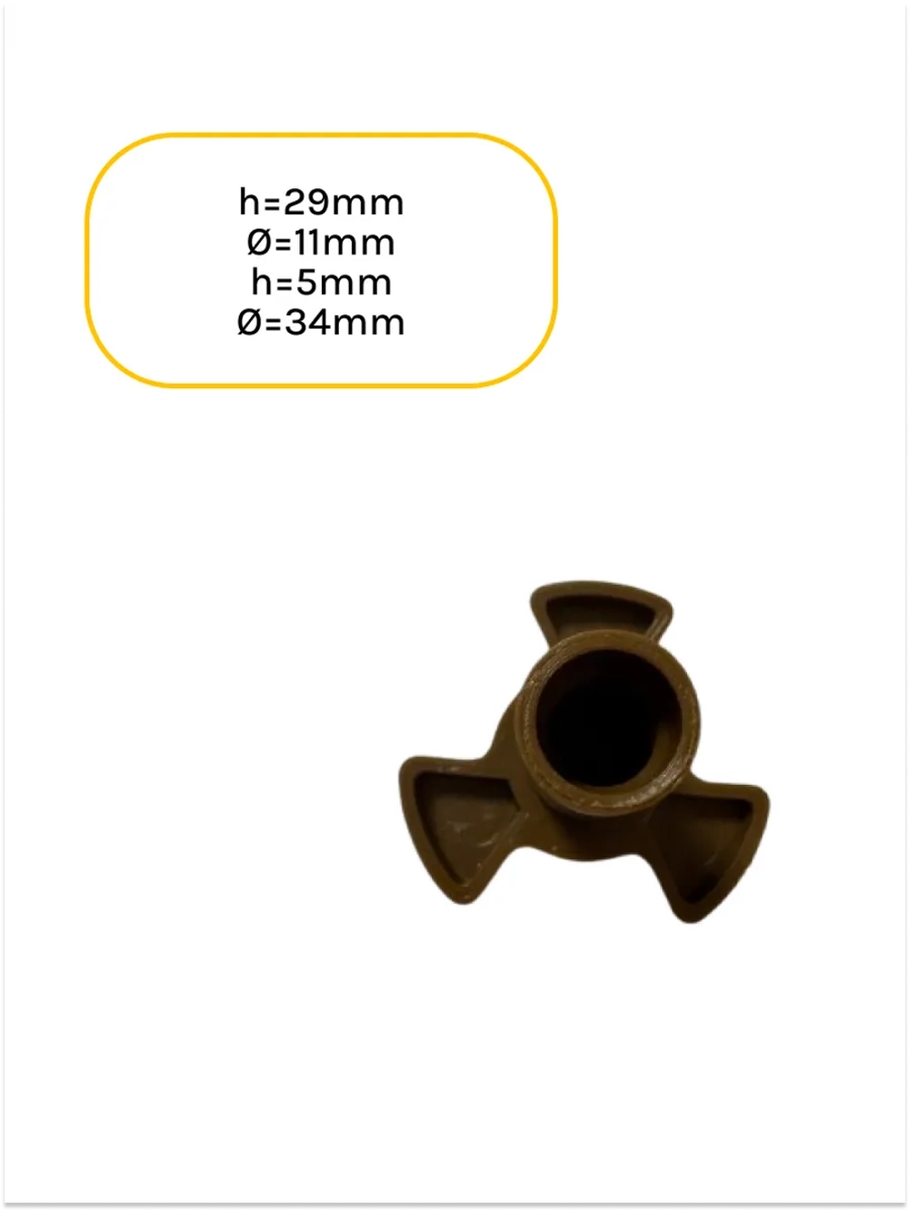 Куплер микроволновки универсальный h=29mm,Ø=11mm, h=5mm, Ø=34mm