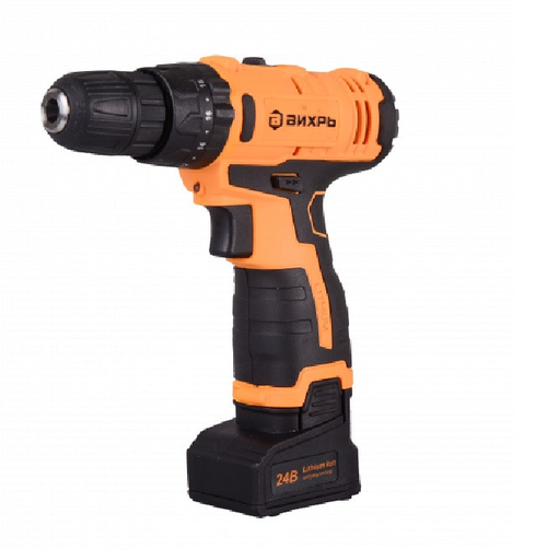 Дрель-шуруповерт аккумуляторная ударная Вихрь ДА-24Л-2кУ