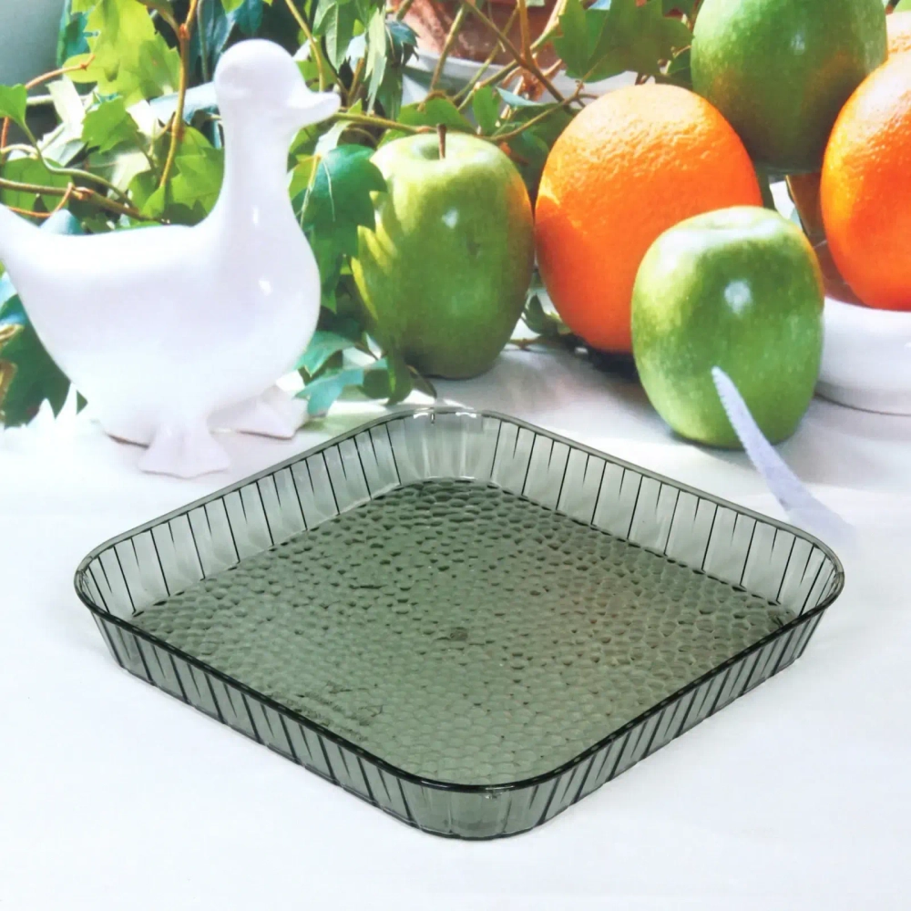 Поднос пластиковый «Grace» 20*20см зелёный