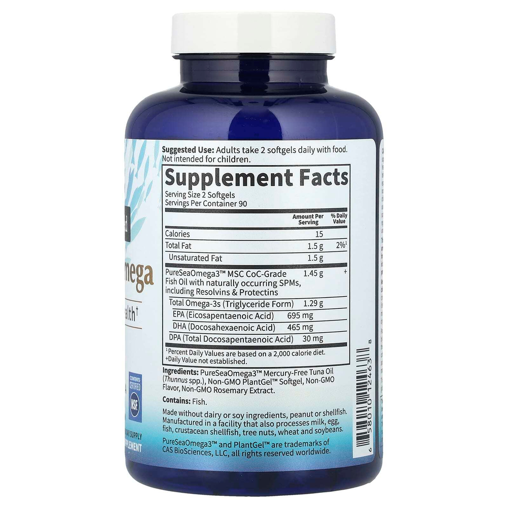 Garden of Life, Dr. Formulated, улучшенная формула омега жирных кислот, со вкусом цитрусовых, 180 капсул