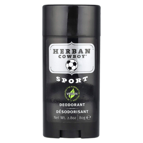Herban Cowboy, Спортивный дезодорант, 80 г (2,8 унции)