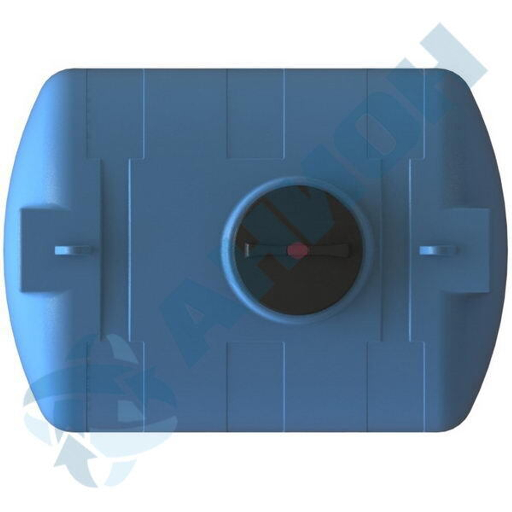Емкость цилиндрическая горизонтальная с дыхательным клапаном, для жидкостей с плотностью до 1 г/см3 Анион 2100 л. горизонтальная (1815x1320x1410см;синий) - арт.559414
