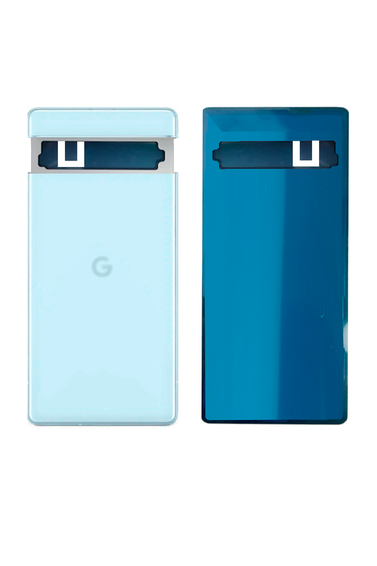 Задняя крышка для Google Pixel 7A голубой (Sea) без стекла камеры