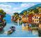 Алмазная вышивка "Лодочка на реке"