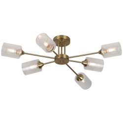 Люстра Rivoli Gill 9188-306 6хЕ27 60Вт модерн | Rivoli