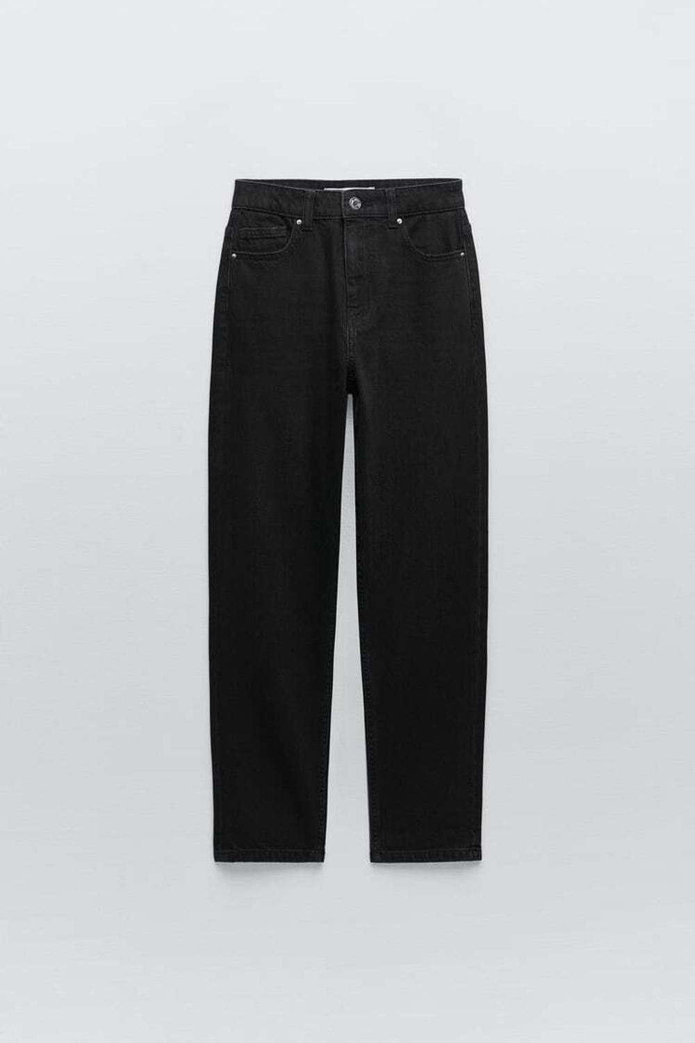 ZARA ДЖИНСЫ Z1975 MOM FIT, ЧЕРНЫЙ