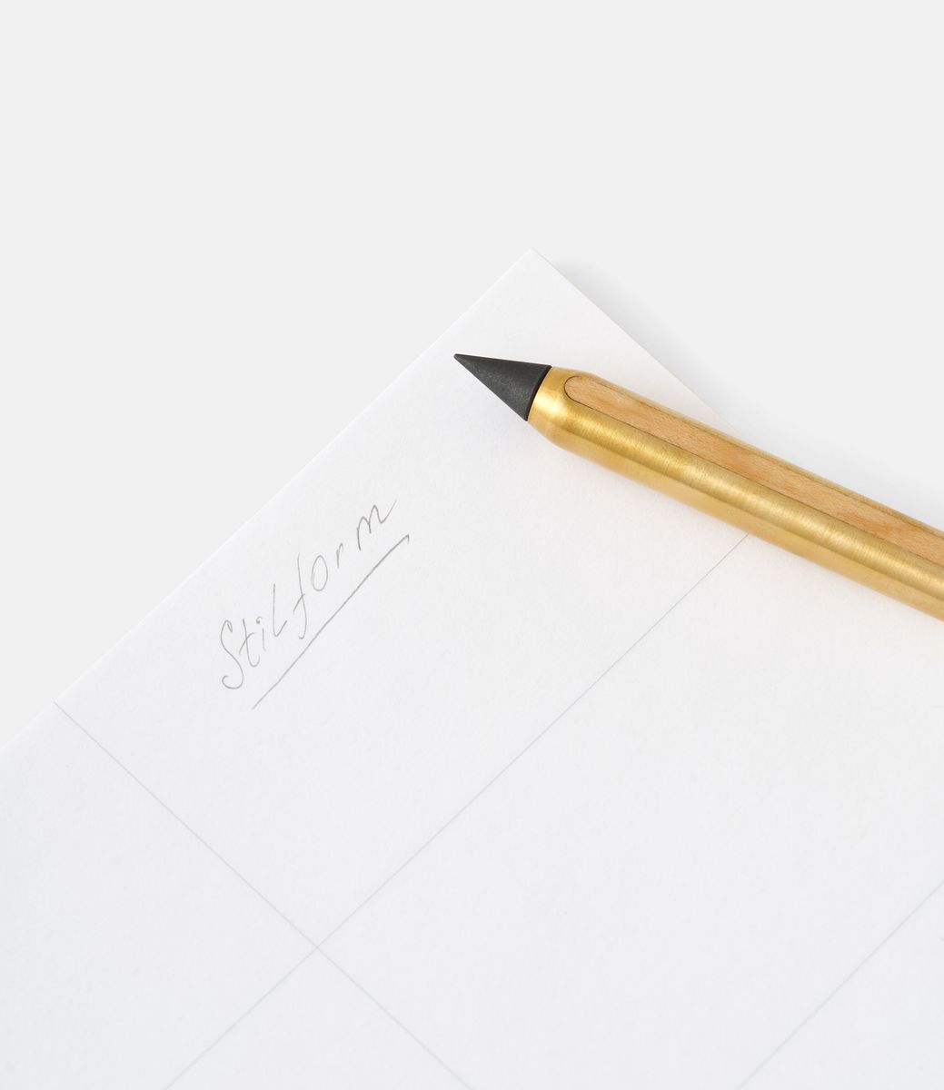 Stilform Aeon Set Brass — вечный карандаш в наборе