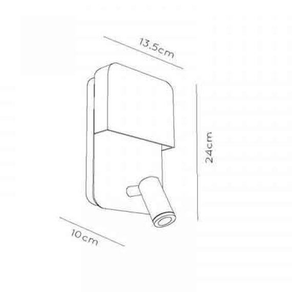 Настенный светодиодный светильник Lucide Boxer 79200/08/30