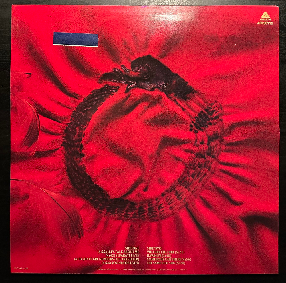 The Alan Parsons Project - Vulture Culture (Скандинавия 1985г.)