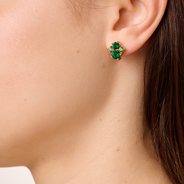 Серьги Dyrberg Kern BILLIS SG GREEN MIX 470138