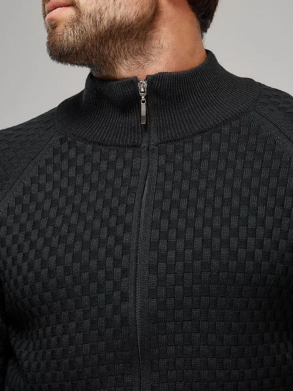 Кардиган на молнии с карманами