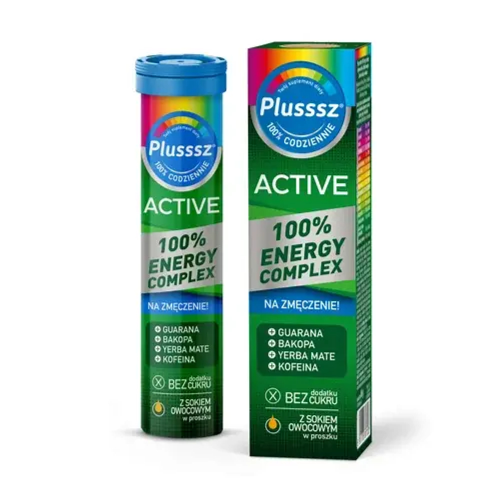 Plusssz Active 100% энергетический комплекс - 20 шипучих таблеток