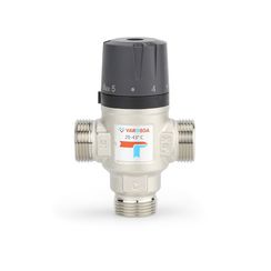 Клапан смесительный термостатический Varmega НР 1" 20-43С KV 2,5 боковое смешение 39595