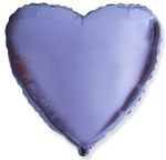 Шар (18"/46 см) Сердце, Сиреневый 1 шт.