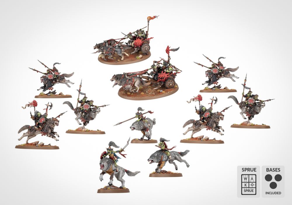 Spearhead: Gloomspite Gitz – Snarlpack Huntaz