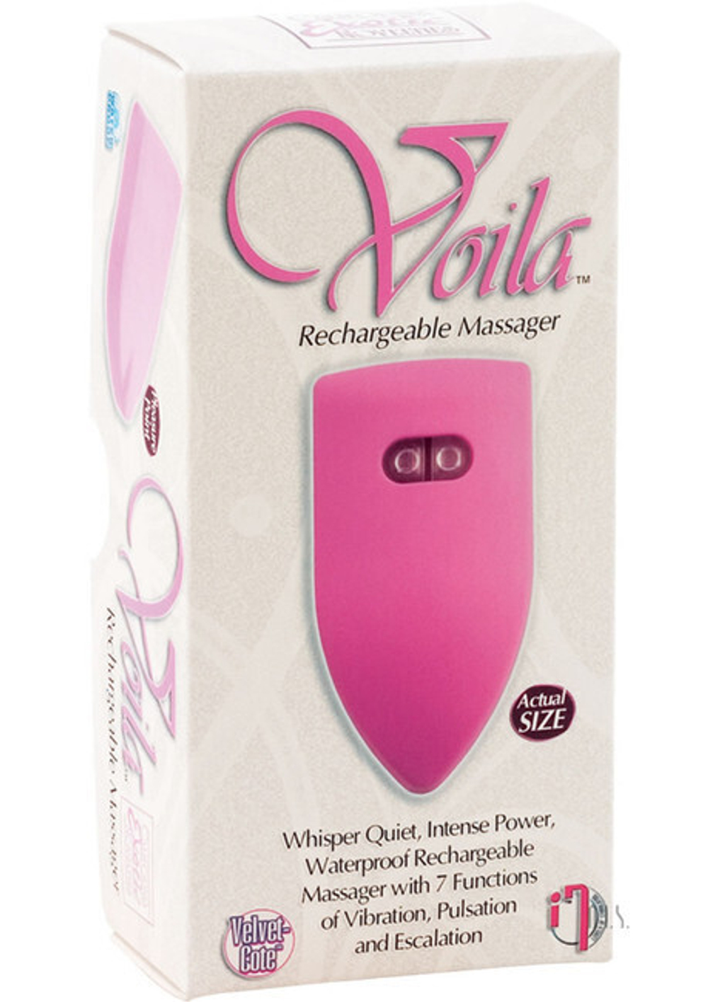 Вибромассажер на подзарядке Voila (7 режимов) (Цвет: розовый)