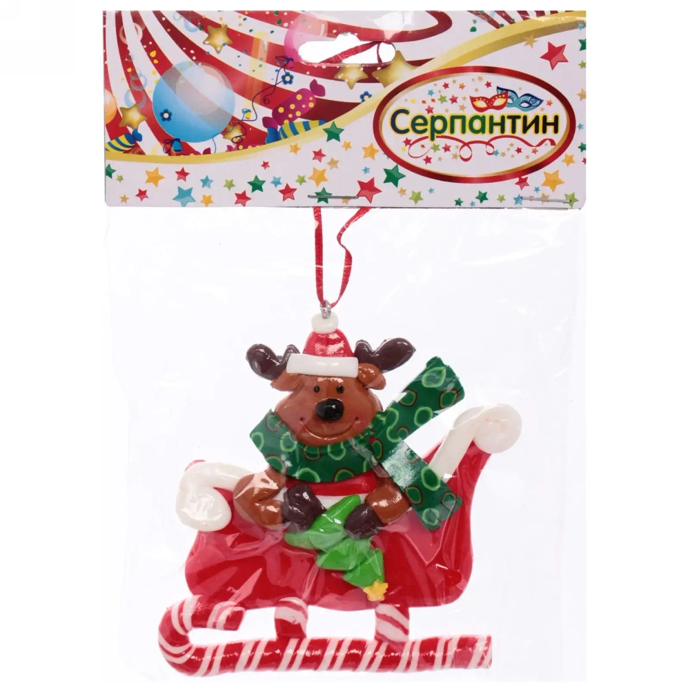 Подвеска Сandy «Новогодний экспресс» 10*10 см, в ассортименте