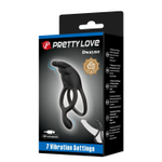 Черное эрекционное виброкольцо Dwayne (Цвет: черный)