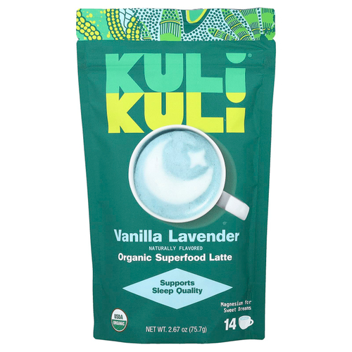 Kuli Kuli, Organic Superfood Latte, ваниль и лаванда, 75,7 г (2,67 унции)