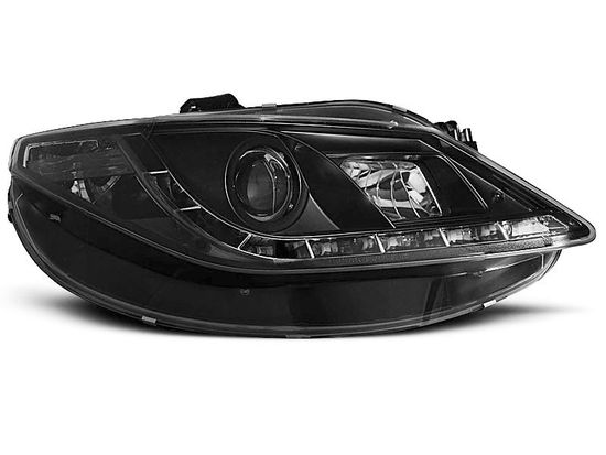 Передние фары Seat Ibiza 4 daylight black