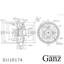 Барабан тормозной RENAULT Logan/Sandero GANZ GIJ10174