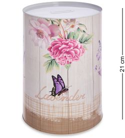 BX-217/1 Металлическая копилка «Цветы»