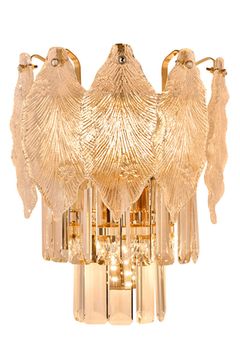 Бра 3*Е14 LE7156/1 GD золото Feuille Leon