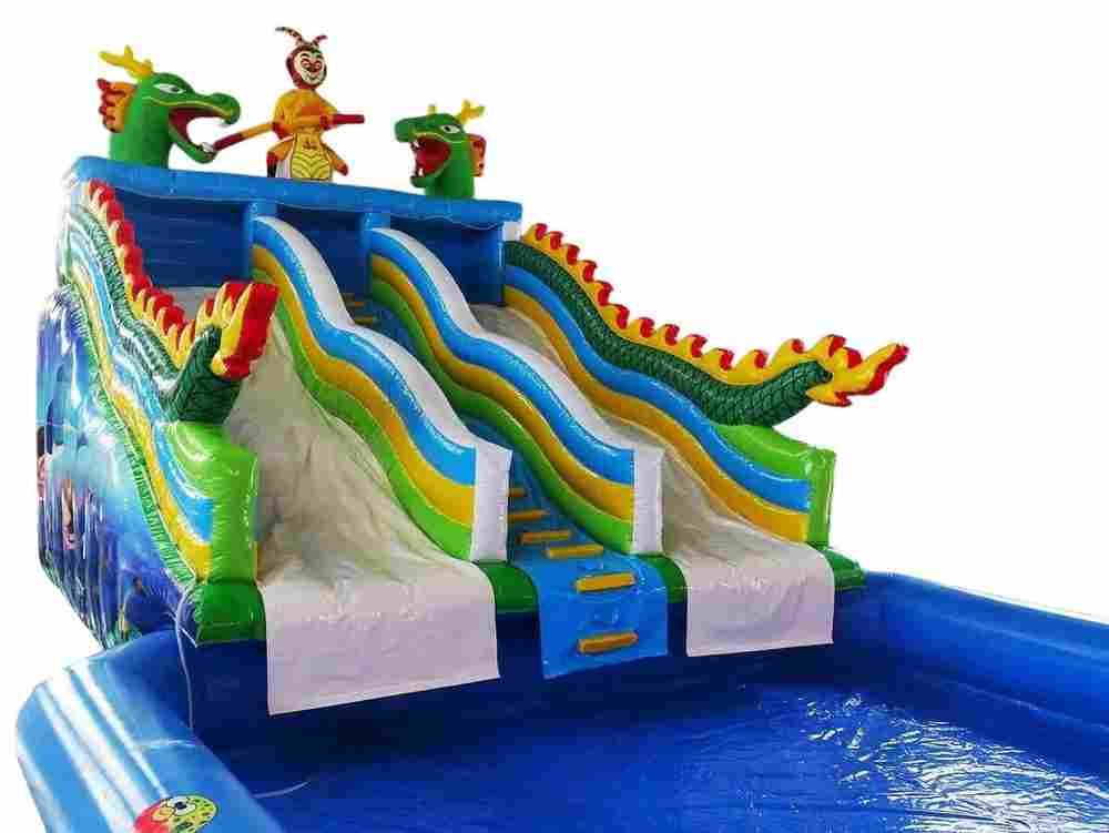 Горка для бассейна "Спуск дракона" 8*6*8 м