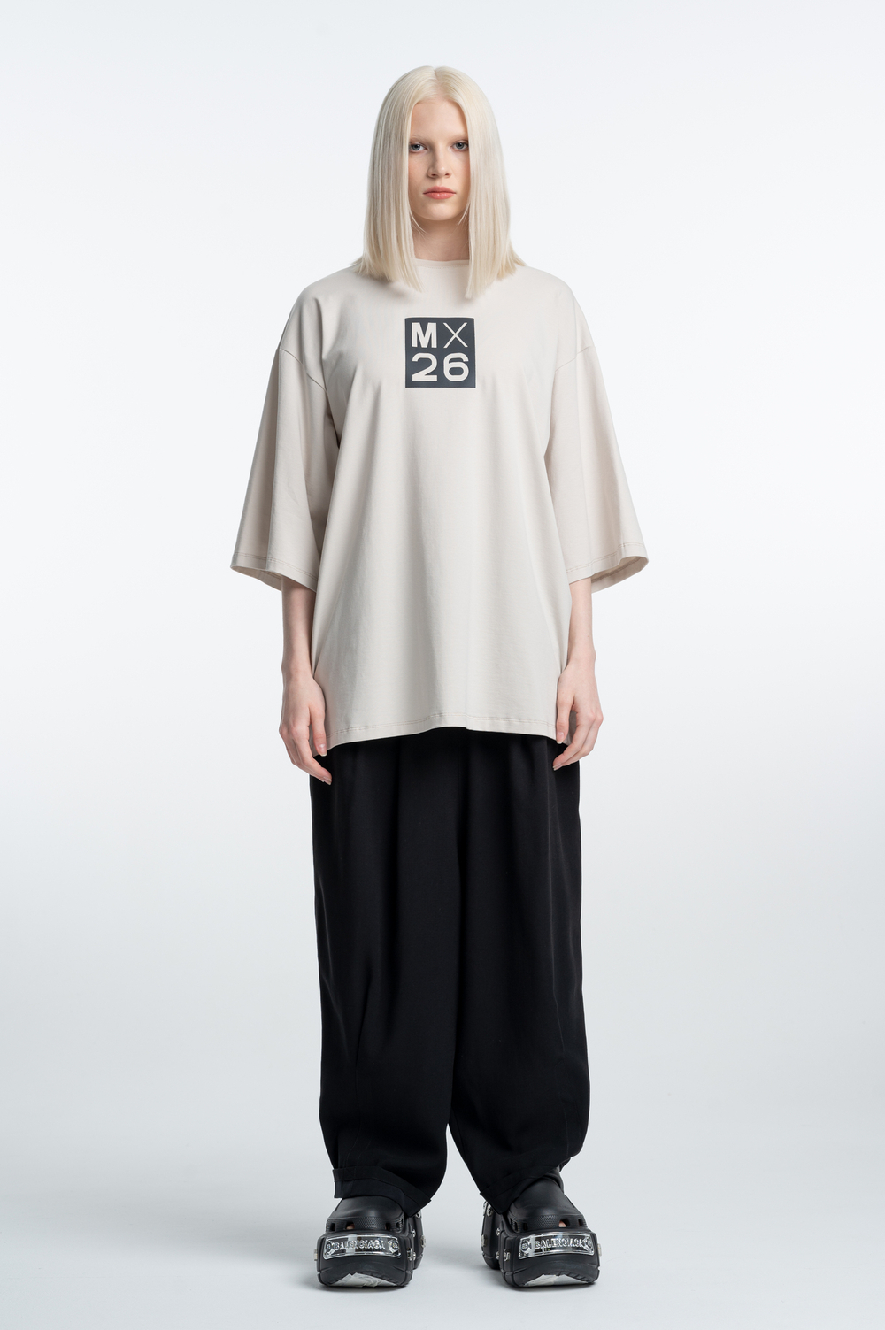 Футболка oversize из легкого трикотажа