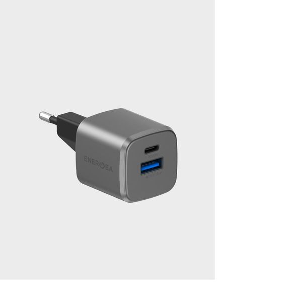 Сетевое зарядное устройство Energea AmpCharge 20W, Темно-серый | Gunmetal