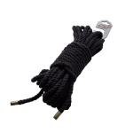 Черная хлопковая веревка для шибари - 15 м. (Цвет: черный)