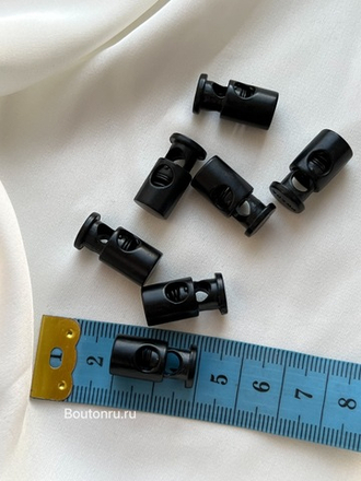 Фиксаторы шнура для одежды черные Прад.